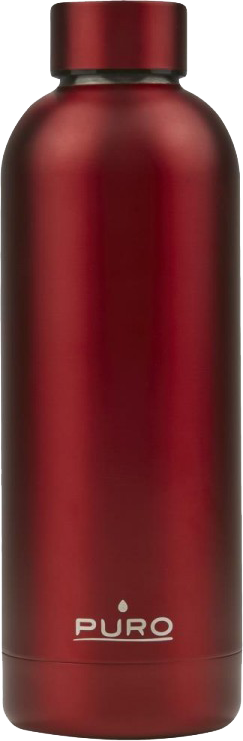 Bouteille isotherme Double paroi Hot&Cold 500 ml Rouge Métal Puro