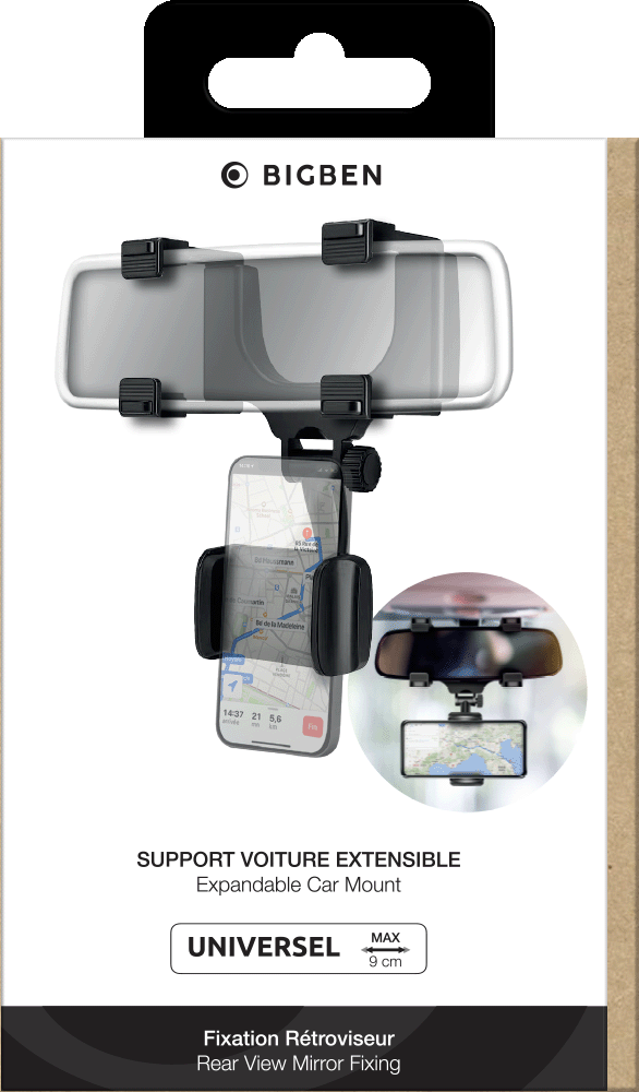 Support de téléphone pour rétroviseur de voiture - Support de téléphone  portable 