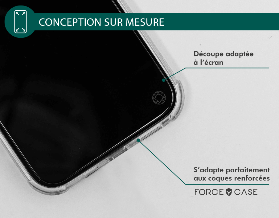 Protège écran iPhone 12 / 12 Pro Original Garanti à vie Force Glass sur