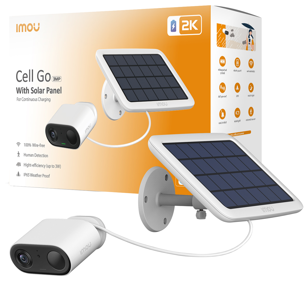 Caméra IP 2K avec panneau solaire universel pour caméras IP à batterie, 3W,  IP65