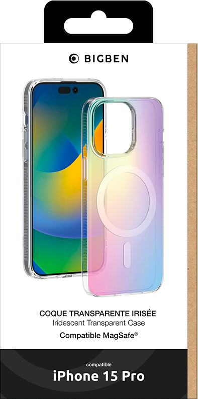 Coque de protection iPhone 13 Pro Max en Silicone Rigide - Transparent -  Français