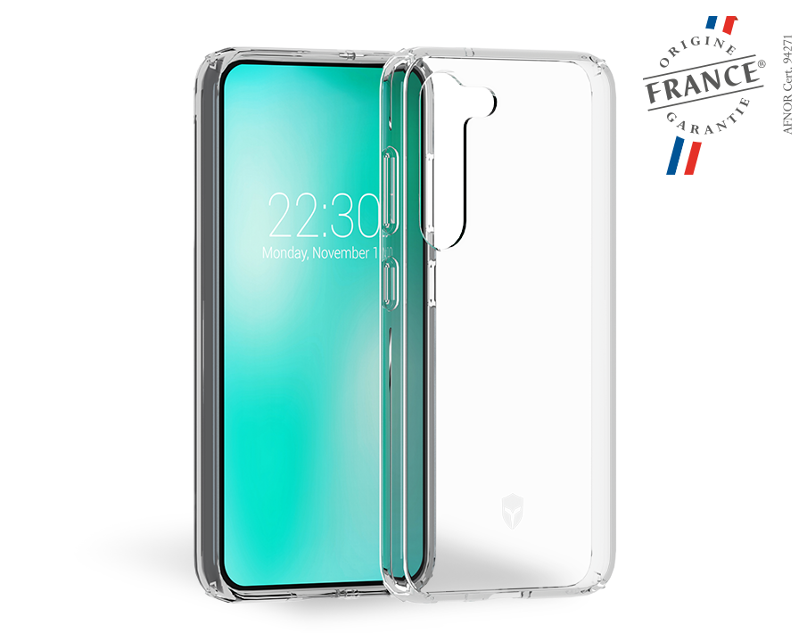 Coque Renforcée Samsung Galaxy S23 5G FEEL Origine France Garantie Transparente - Garantie à vie Force Case