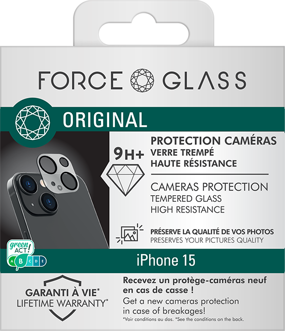 Force Glass Original - protection d'écran caméra - verre trempé