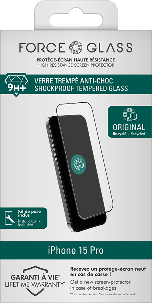 Protège écran iPhone 11 Pro Max 2.5D Original Garanti à vie Force