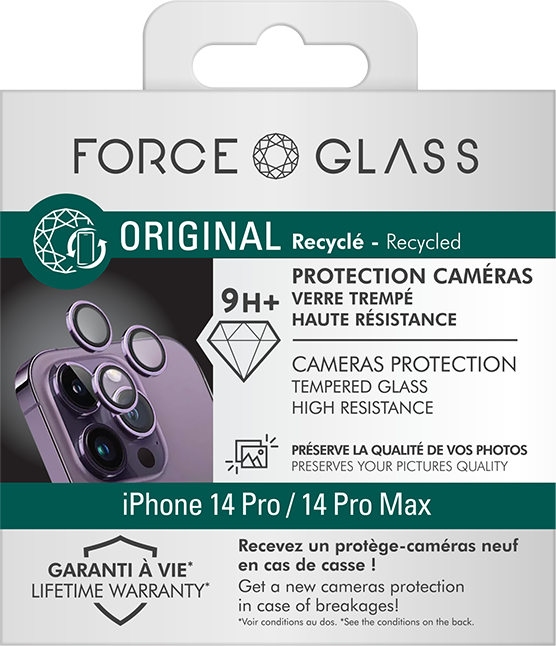Protège-écran en verre trempé pour iPhone 14 Pro - BIGBEN