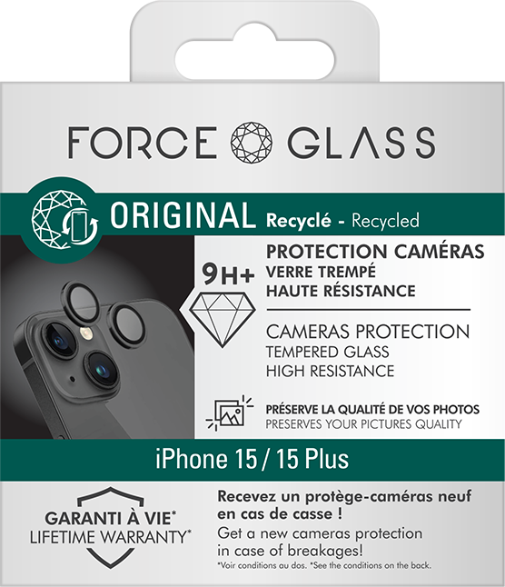 Protège Caméra iPhone 12 Pro Garanti à vie Force Glass - Force Glass