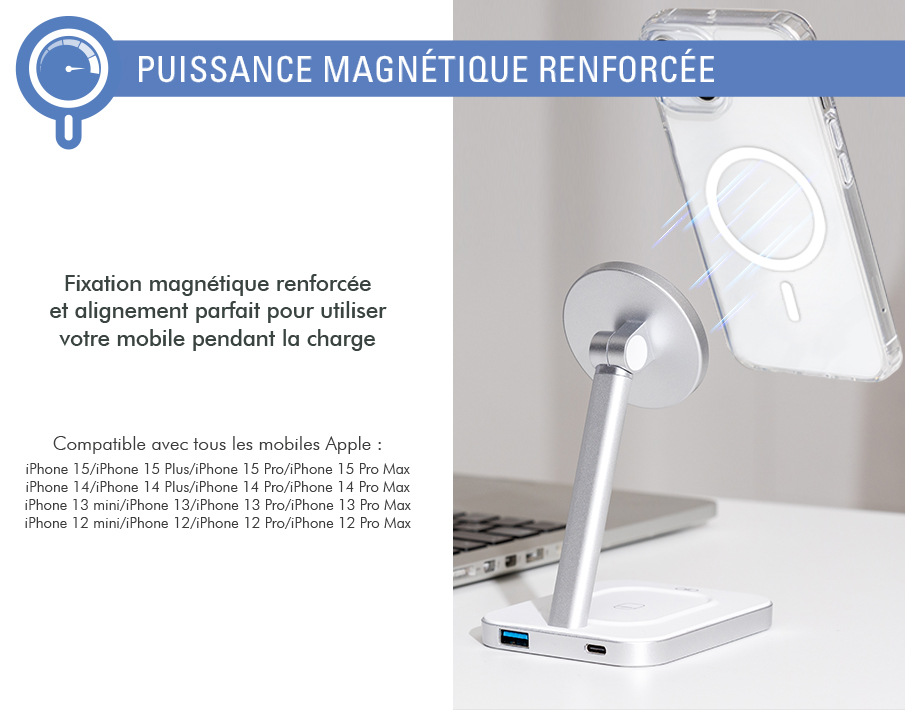 Chargeur induction Apple Magsafe