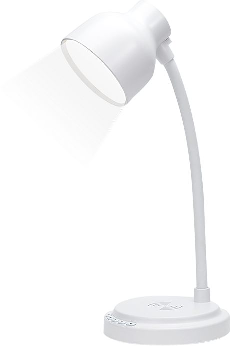 Lampe de bureau USB avec charge à induction 15W blanc Bigben