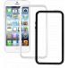 Pack of 2 bumpers TPU case for iPhone 5 / 5S / SE: one black and one transparent