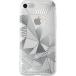 Semi-hard transparent case with silver triangles for iPhone 7/8