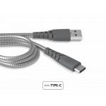 Câble Ultra-renforcé USB A/USB C 1,2m 3A Gris - Garanti à vie Force Power