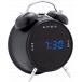 Metallic black EPOK dual alarm clock radio