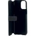 Folio iPhone 11 Pro Sellier Bouton laqué Noir Faconnable