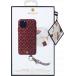 Coffret Coque iPhone 11 Pro StGermain en Cuir Bordeaux + Bandoulière Artefakt