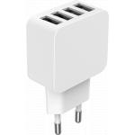 5.4A 4 ports USB A FastCharge 4 USB A ports Wall Charger White Bigben