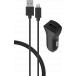 2.4A FastCharge Car Charger + USB A to Lightning Cable Black Bigben