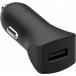 Chargeur voiture 2.4A FastCharge + Câble USB A/Lightning Noir Bigben