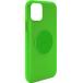 iPhone 11 Silicone Icon magnetic Case Green Fluorescent Puro