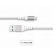 USB A to Micro USB Reinforced Cable 1,2m White - Lifetime Warranty Force Power Lite