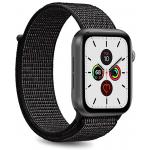 Bracelet Nylon Sport pour Apple Watch 42-44mm Taille Unique 42 à 45mm Noir Puro