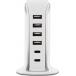 Chargeur maison multi ports 4 USB-A + 2 USB-C 40W Blanc Bigben