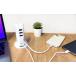 Chargeur maison multi ports 4 USB-A + 2 USB-C 40W Blanc Bigben