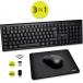 Pack Clavier + Souris Bluetooth® + Tapis Noire