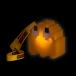 LED Lamp with Hand strap Pac-Man Scared Orange Ghost 6cm Bigben Audio