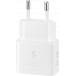 25W USB C PD GaN Wall Charger with cable 20% recycled materials White Samsung