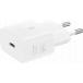 25W USB C PD GaN Wall Charger with cable 20% recycled materials White Samsung