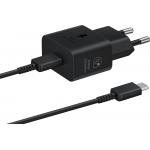 25W USB C PD GaN Wall Charger 1m 20% recycled materials Black Samsung