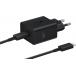 Chargeur maison USB C 45W Power Delivery GaN + Câble USB C/USB C 1.8m Noir Samsung