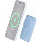 USB A+C + Wireless Charge 5W 5000mAh Powerbank Blue Bigben