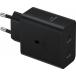 Chargeur maison Universel 50W (15+35W) Power Delivery GaN + Câble USB C 1.8m Noir Samsung