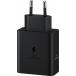 50W (15+35W) dual Universel Power Delivery Wall Charger + USB C cable Black Samsung