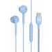 USB C Earbud Earphones Reinforced design Blue - Lifetime Warranty Force Play