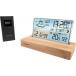 Alarm Clock Digital Display Weather station Light Wood