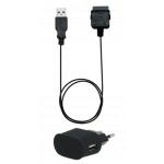 1A Wall Charger + USB A to 30 PINS Cable Black Bigben