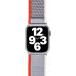 Bracelet Trail pour Apple Watch 38-40-41mm Gris et Rouge Bigben