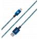 USB A to USB C Woven Cable 2m 3A Night Blue Bigben