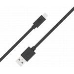 Câble USB A/Lightning 1,2m 2.4A Noir Bigben