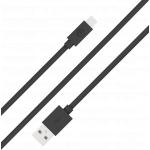 Câble USB A/Lightning 2m 2.4A Noir Bigben