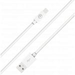 Câble USB A/Lightning 2m 2.4A Blanc Bigben