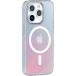 Coque iPhone 15 Pro Max Compatible MagSafe Hybride Semi-transparente Irisée Bigben