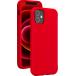 Coque iPhone 12 mini Silicone SoftTouch Rouge Bigben