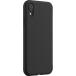 Coque iPhone XR Silicone SoftTouch Noire Bigben