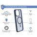 Coque Renforcée iPhone 15 Pro Max AIR FROST Compatible MagSafe Frost Bleue Marine - Garantie à vie Force Case