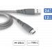 USB A to USB C Ultra-reinforced Cable 1,2m Gray - Lifetime Warranty Force Power