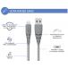 USB A to Lightning Ultra-reinforced Cable 3m Gray - Lifetime Warranty Force Power