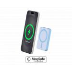 Powerbank 5000mAh Compatible MagSafe Induction 15W Bleu Force Power